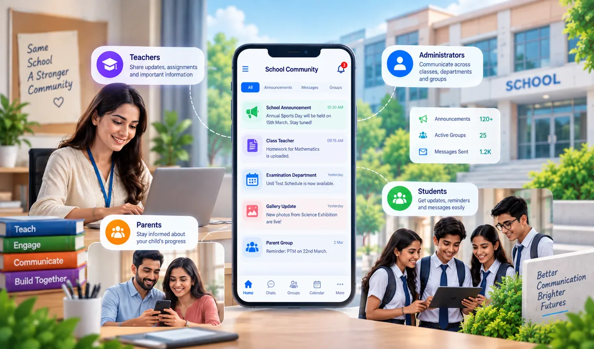 Group Communication ERP Software for Schools